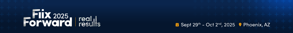 Fiix Forward 2025 event banner 